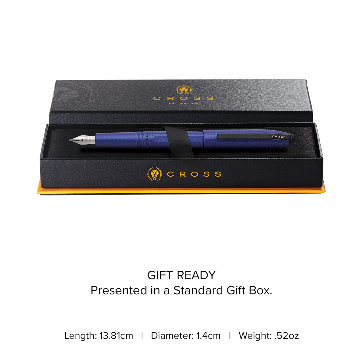 Prism Deep Sea Blue Resin with Polished Chrome Stainless Steel Medium Nib Fountain Pen