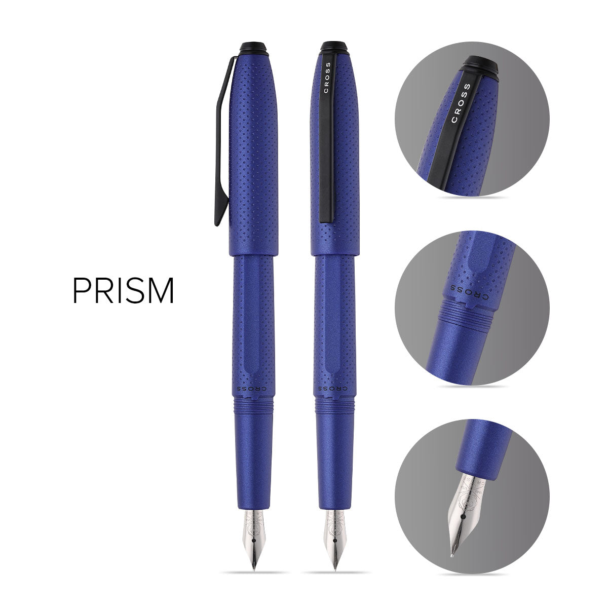 Prism Deep Sea Blue Resin with Polished Black Appointments and