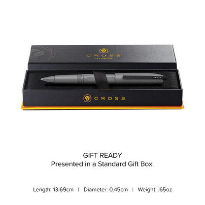 Prism Graphite Resin with Polished Black Appointments Jumbo Ballpoint Pen
