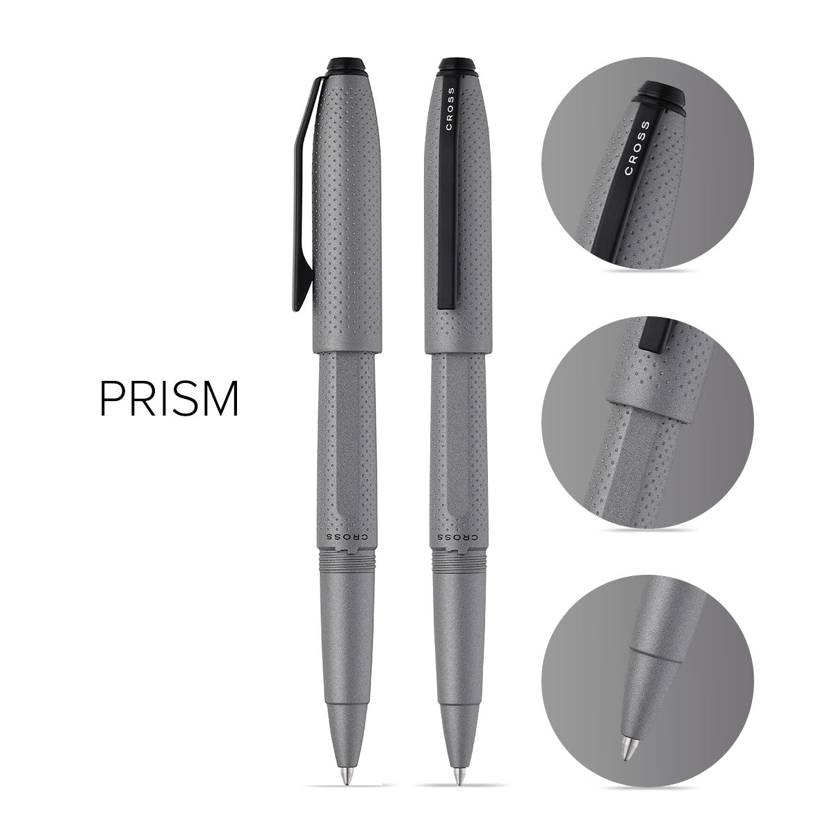 Prism Graphite Resin with Polished Black Appointments Rollerball Pen