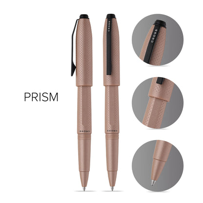 Prism Mocha Resin with Polished Black Appointments Rollerball Pen