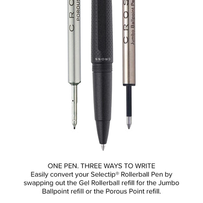 Prism Obsidian Black Resin with Polished Black Appointments Rollerball Pen