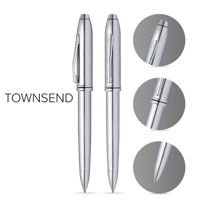 Townsend® Lustrous Chrome Ballpoint Pen