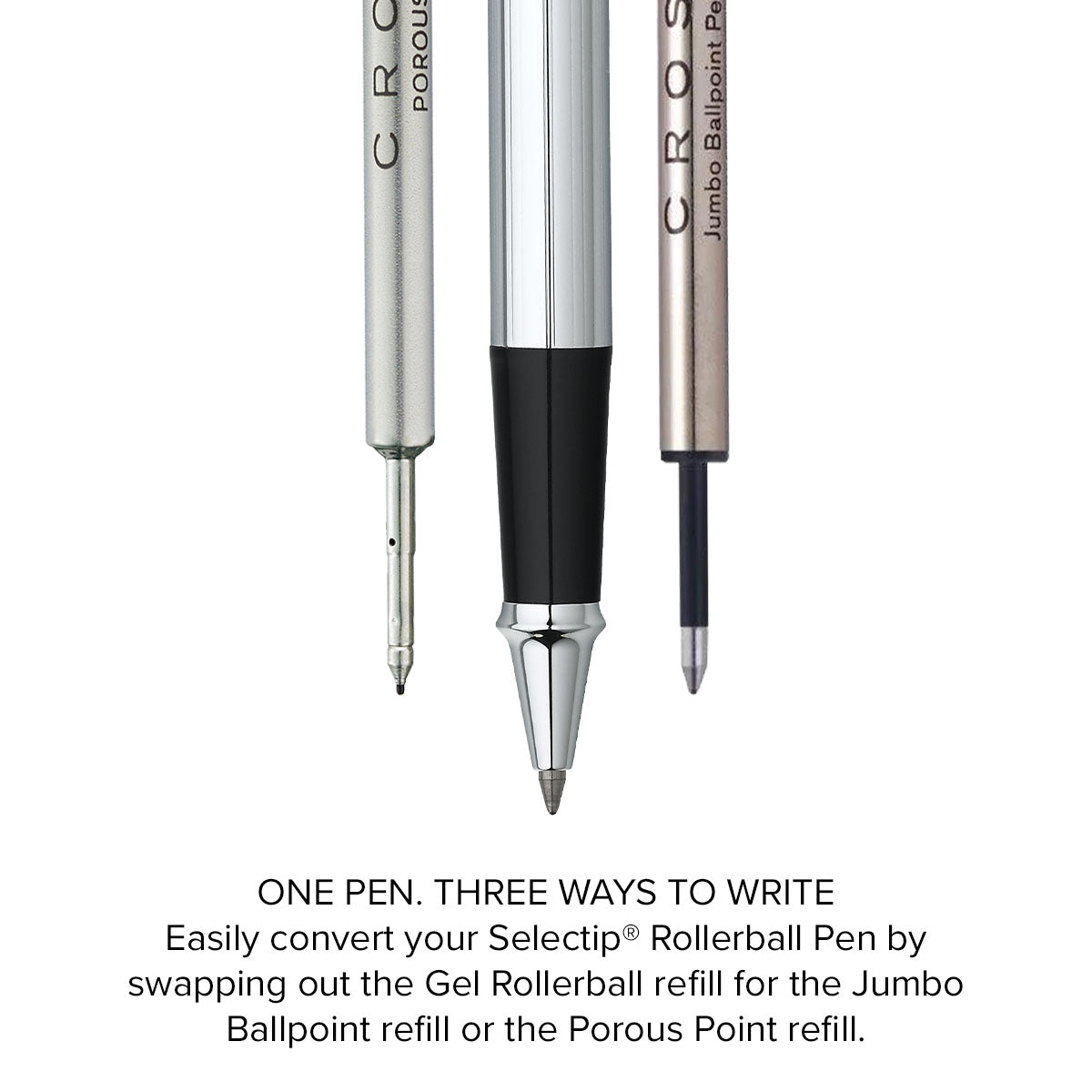 Townsend Lustrous Chrome Rollerball Pen | Cross – A.T. Cross