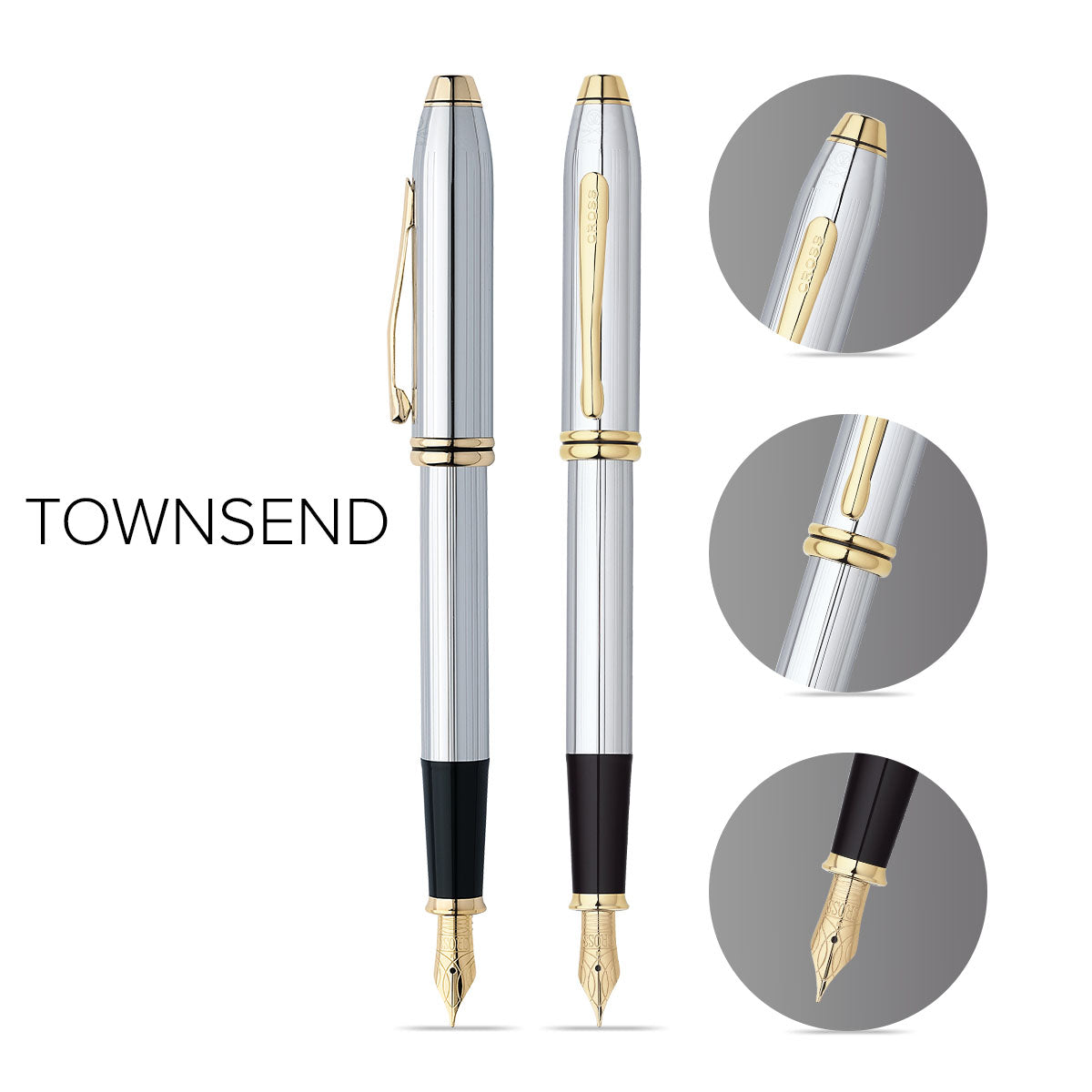 Townsend Medalist Fine Nib Fountain Pen | Cross – A.T. Cross