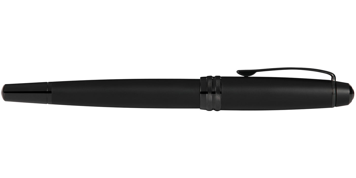 Bailey Matte Black Lacquer Rollerball Pen