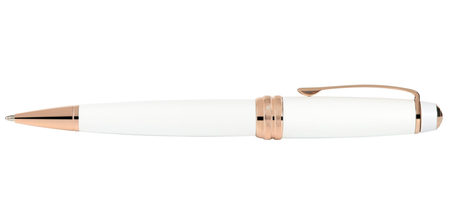 Bailey Pearlescent White Lacquer Ballpoint Pen