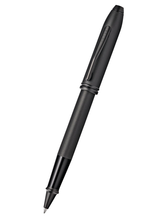 Townsend Black PVD Micro-knurl Rollerball Pen