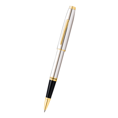 Coventry Polished Chrome with Gold-Tone Rollerball Pen