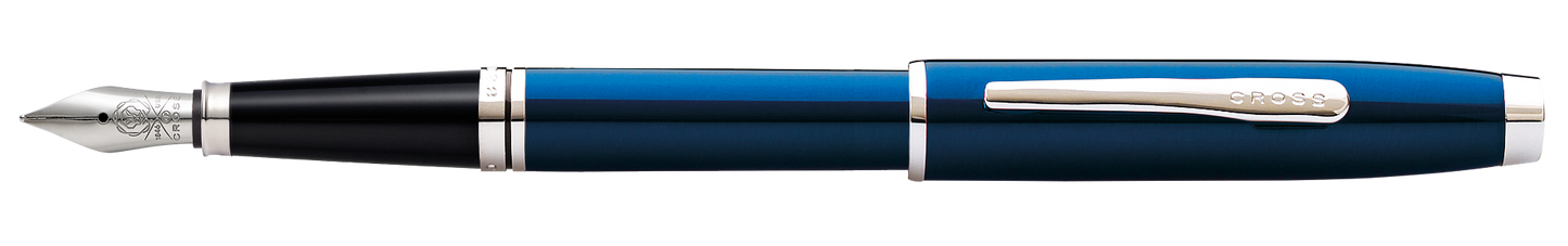 Coventry Blue Lacquer Fine Nib Fountain Pen