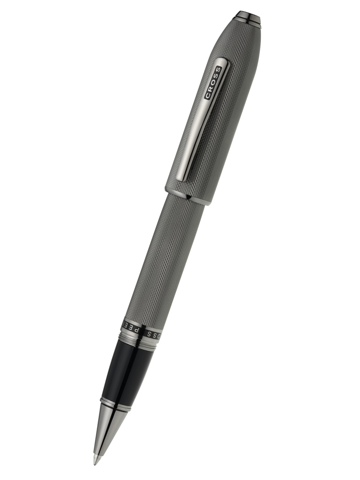 Luxury pen with metallic finish on a white background