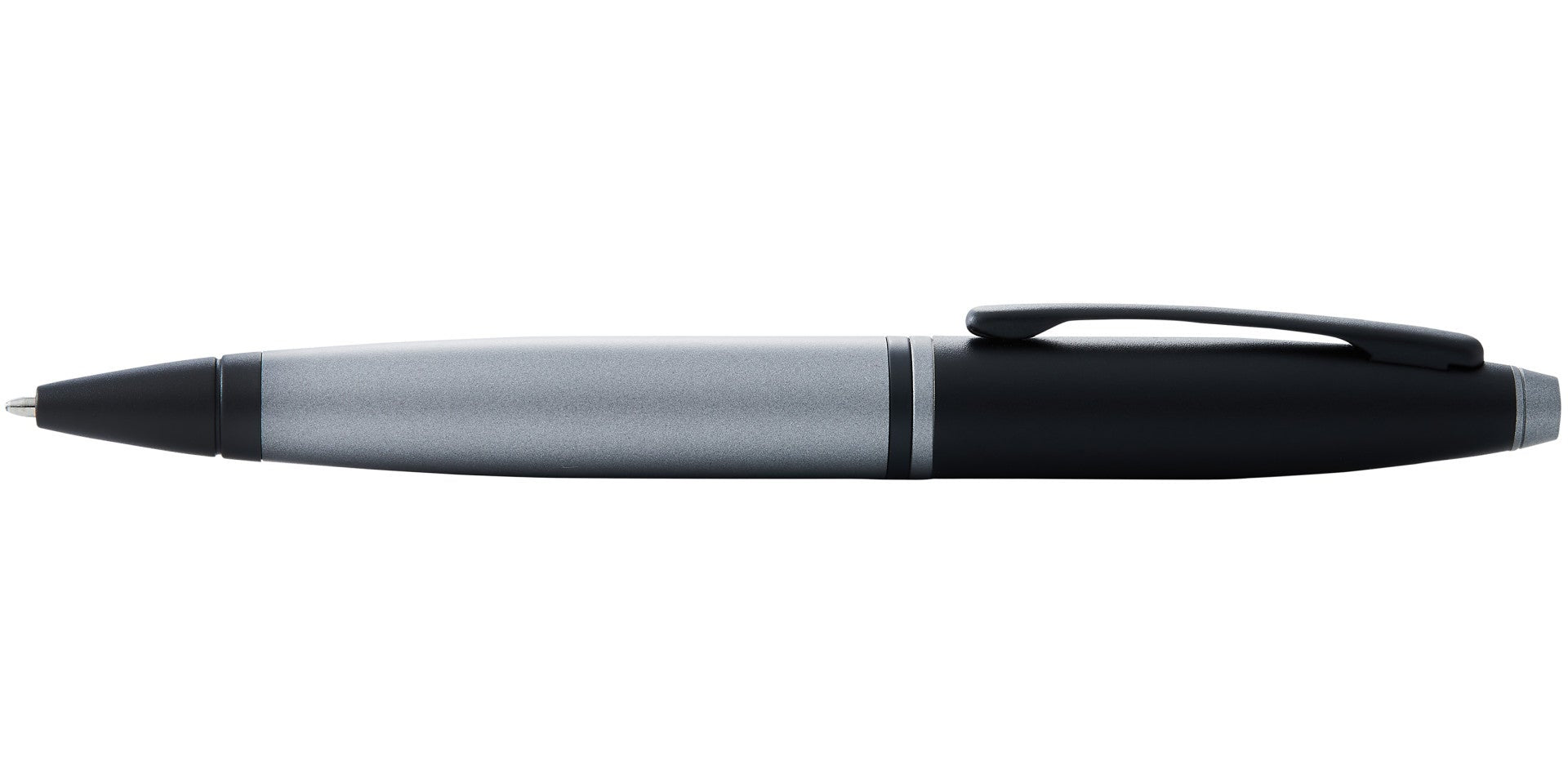 Calais Matte Gray and Black Lacquer Ballpoint Pen