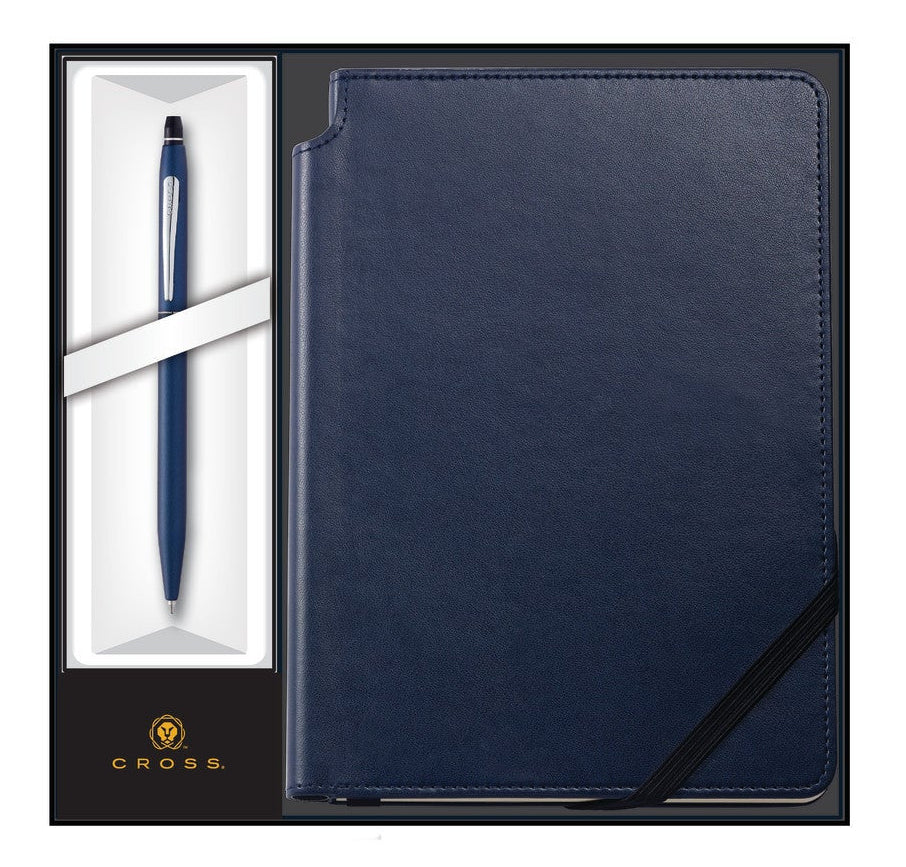 Click Midnight Blue Ballpoint Pen with Midnight Blue Journal Gift Set