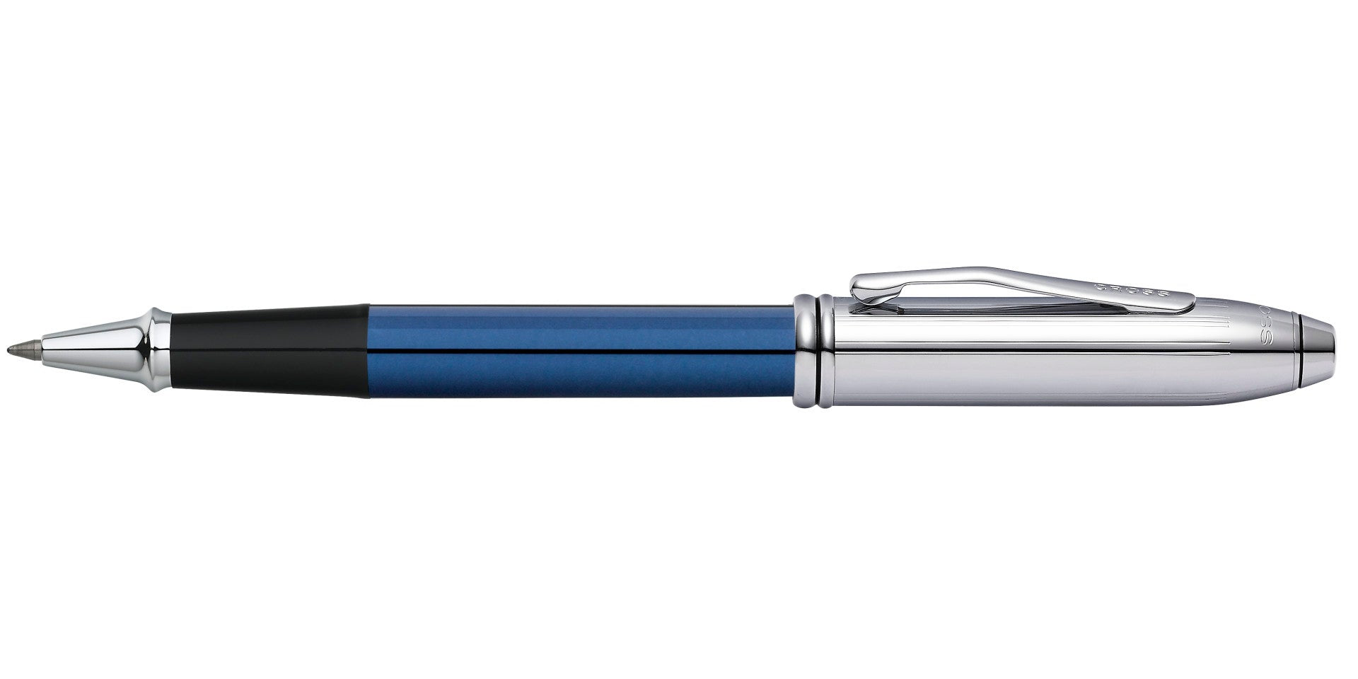 Townsend Blue and Chrome Rollerball Pen