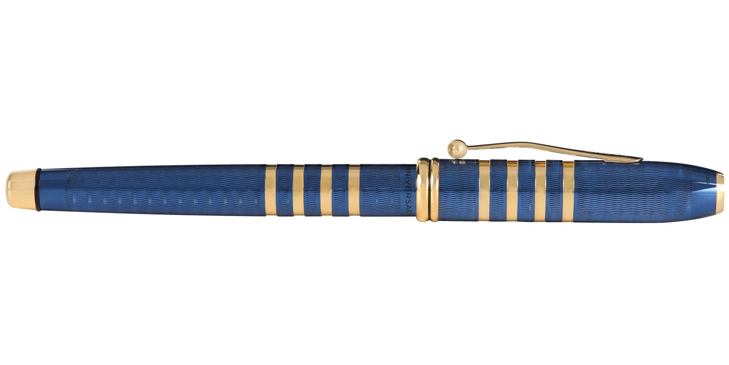 Townsend Special-Edition 175th Anniversary Collection Translucent Blue Lacquer Rollerball Pen