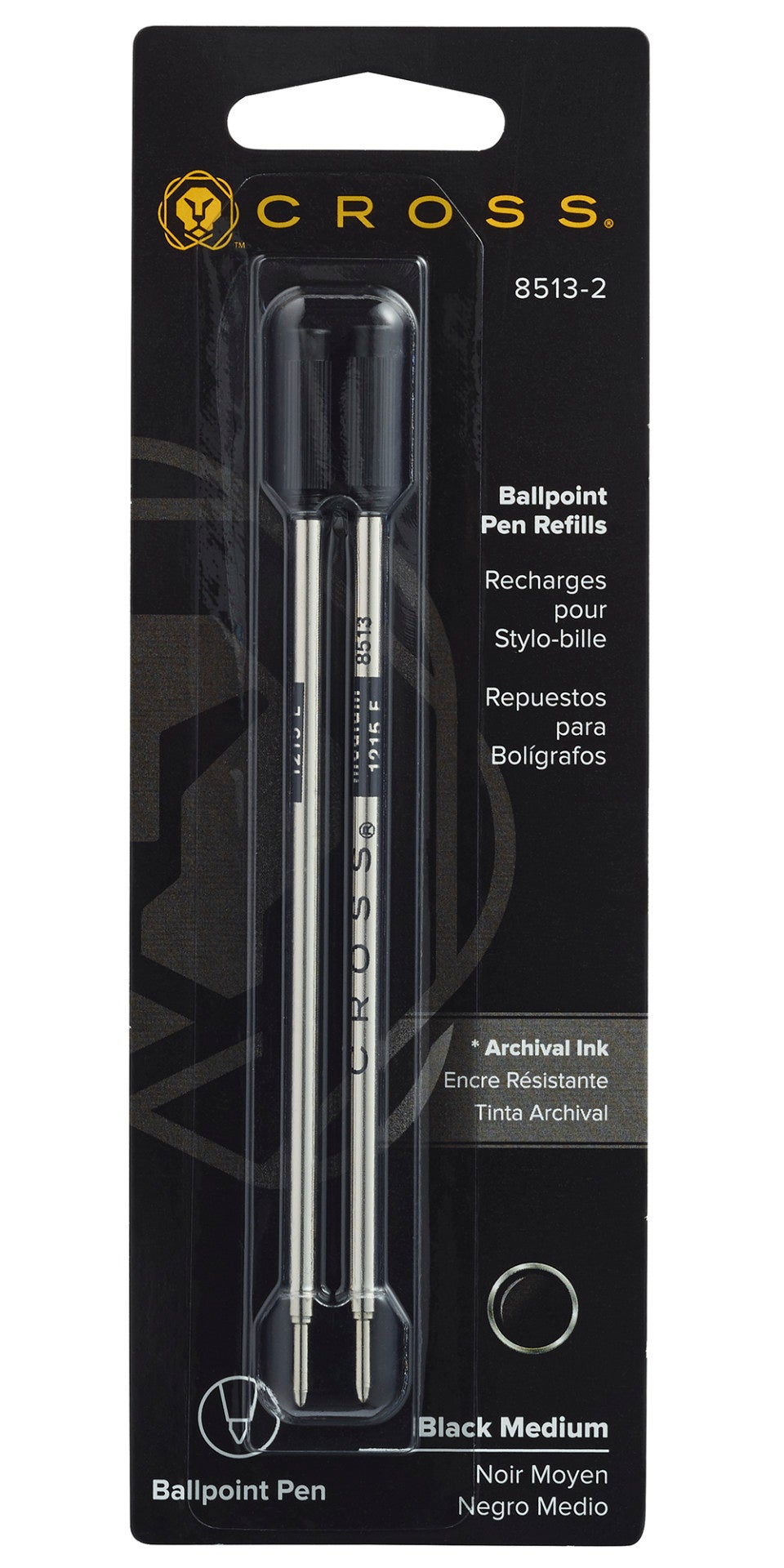 Ballpoint Pen Refill Black Medium Dual Pack Cross – Cross