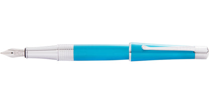 Beverly Translucent Teal Lacquer Fountain Pen