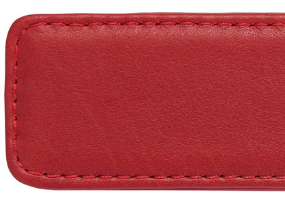 Crimson Leather Single Pen Pouch