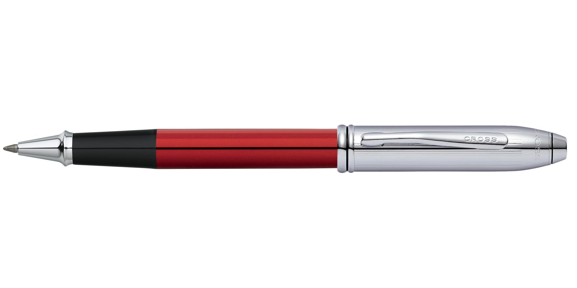 Townsend Red and Chrome Rollerball Pen