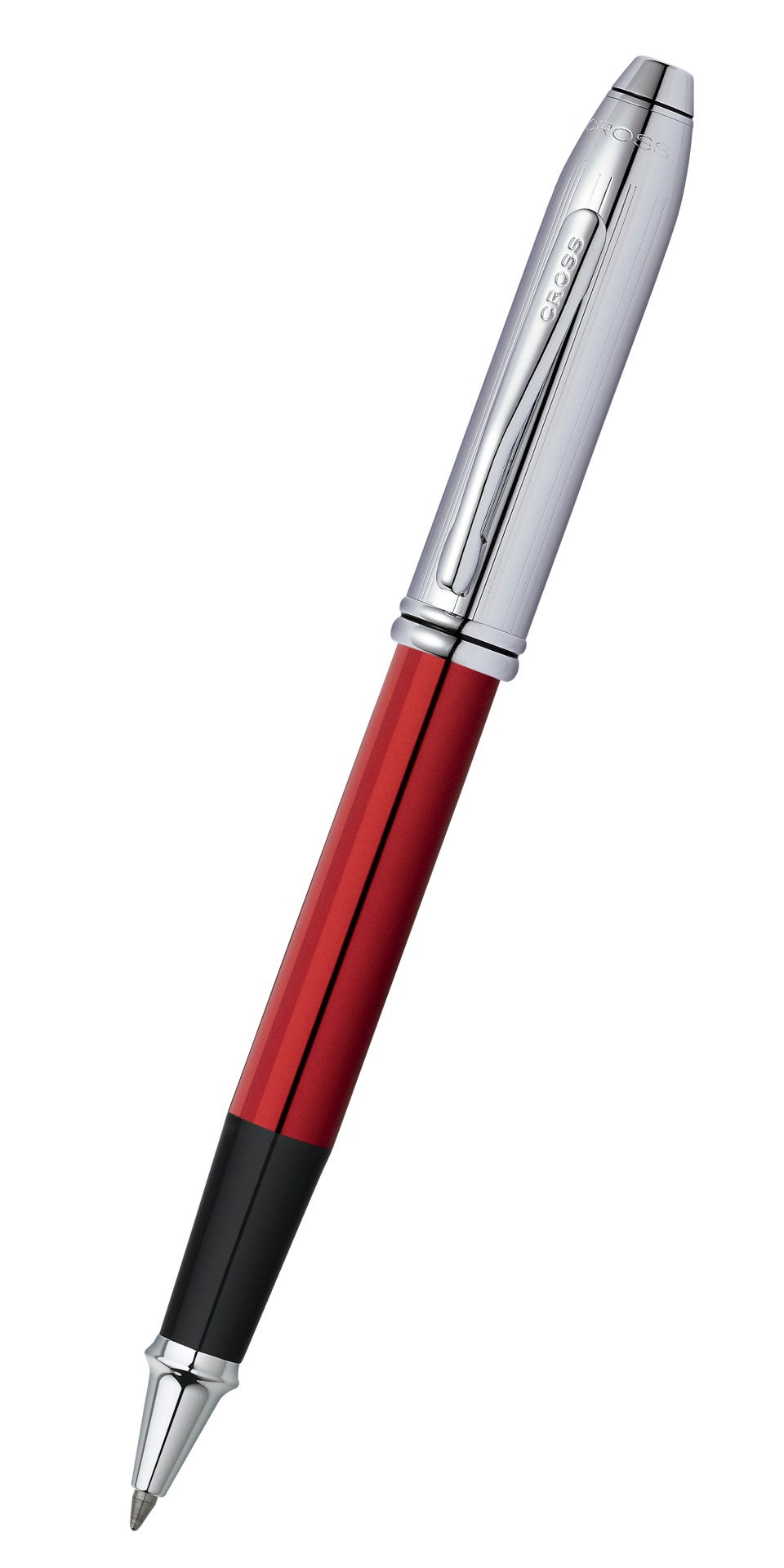 Townsend Red and Chrome Rollerball Pen