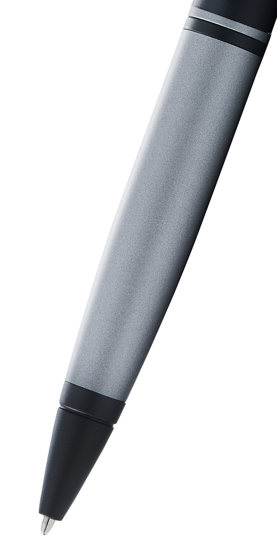 Calais Matte Gray and Black Lacquer Ballpoint Pen