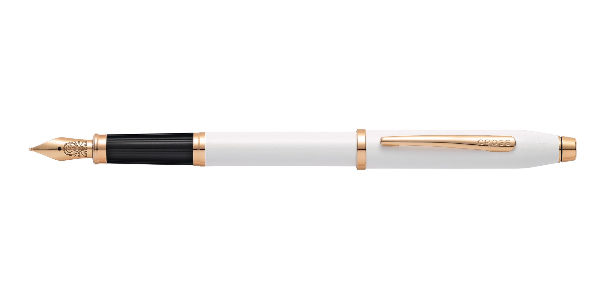 Century II Pearlescent White Lacquer Fountain Pen
