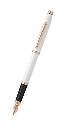 Century® II Pearlescent White Lacquer Fine Nib Fountain Pen – A.T.