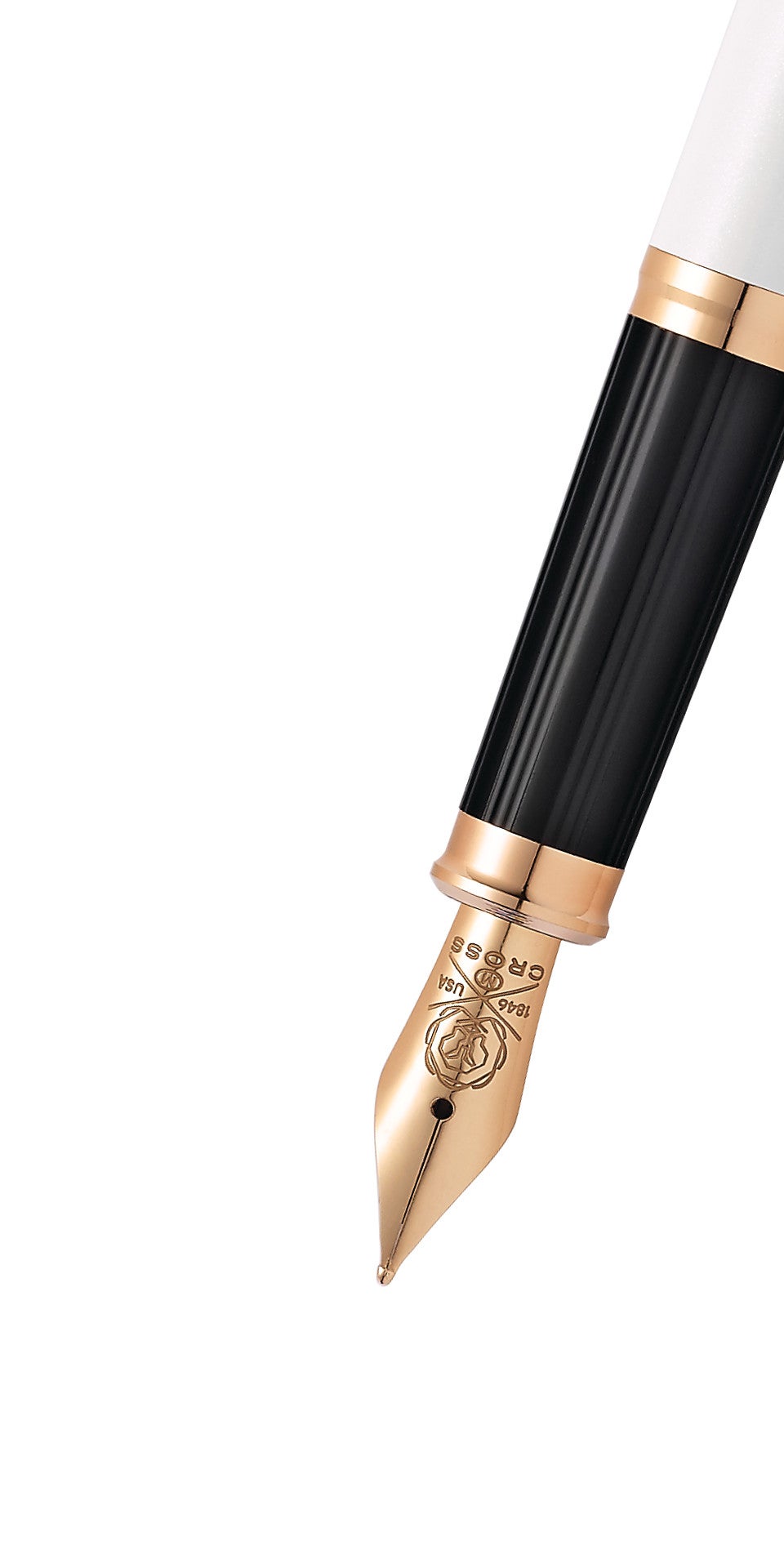 Century II Pearlescent White Lacquer Fountain Pen