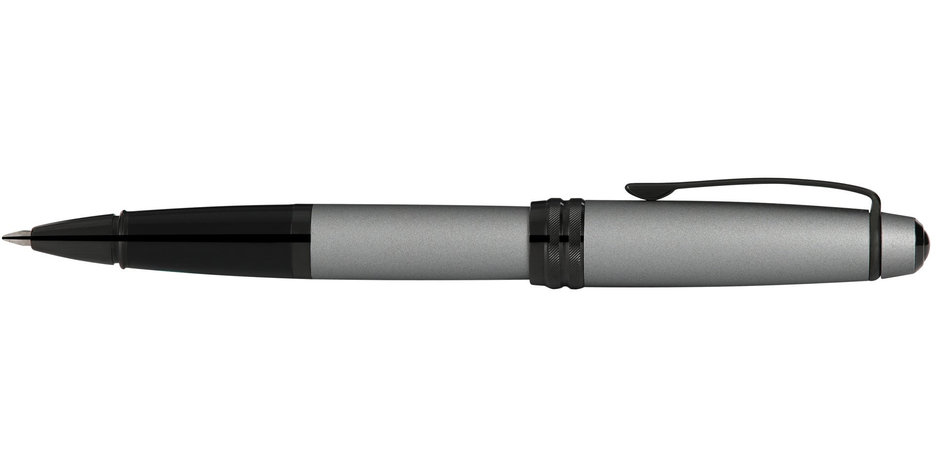 Bailey Matte Gray Lacquer Rollerball Pen