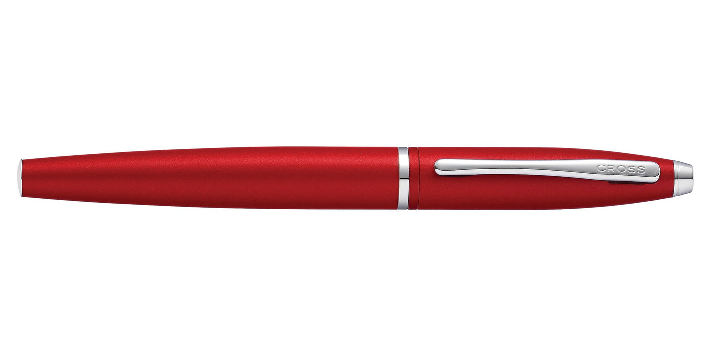 Calais Matte Metallic Crimson Rollerball Pen