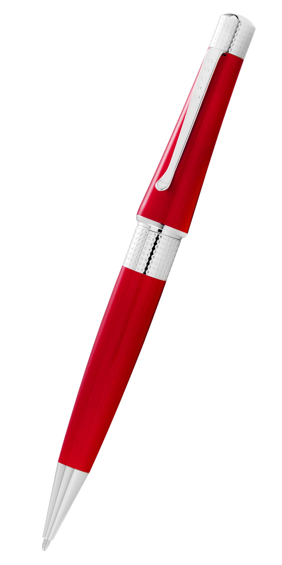 Beverly Translucent Red Lacquer Ballpoint Pen