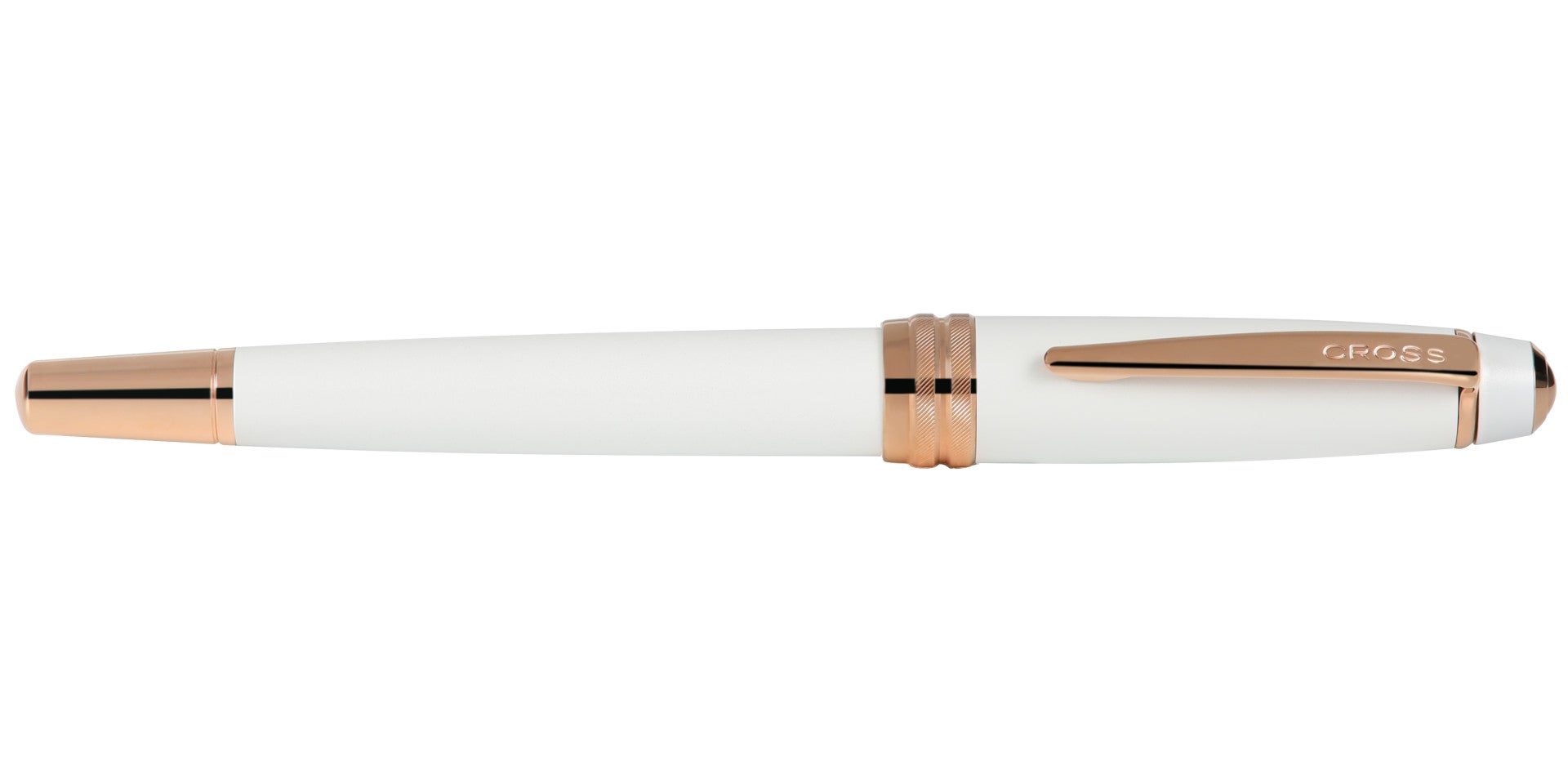 Bailey Pearlescent White Lacquer Rollerball Pen