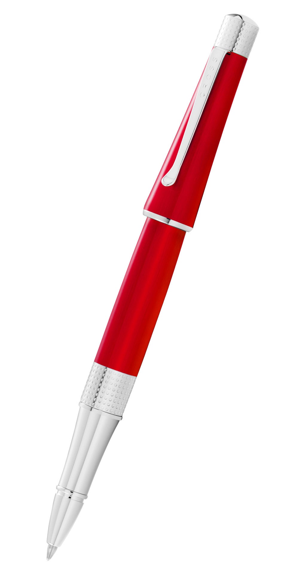 Beverly Translucent Red Lacquer Rollerball Pen