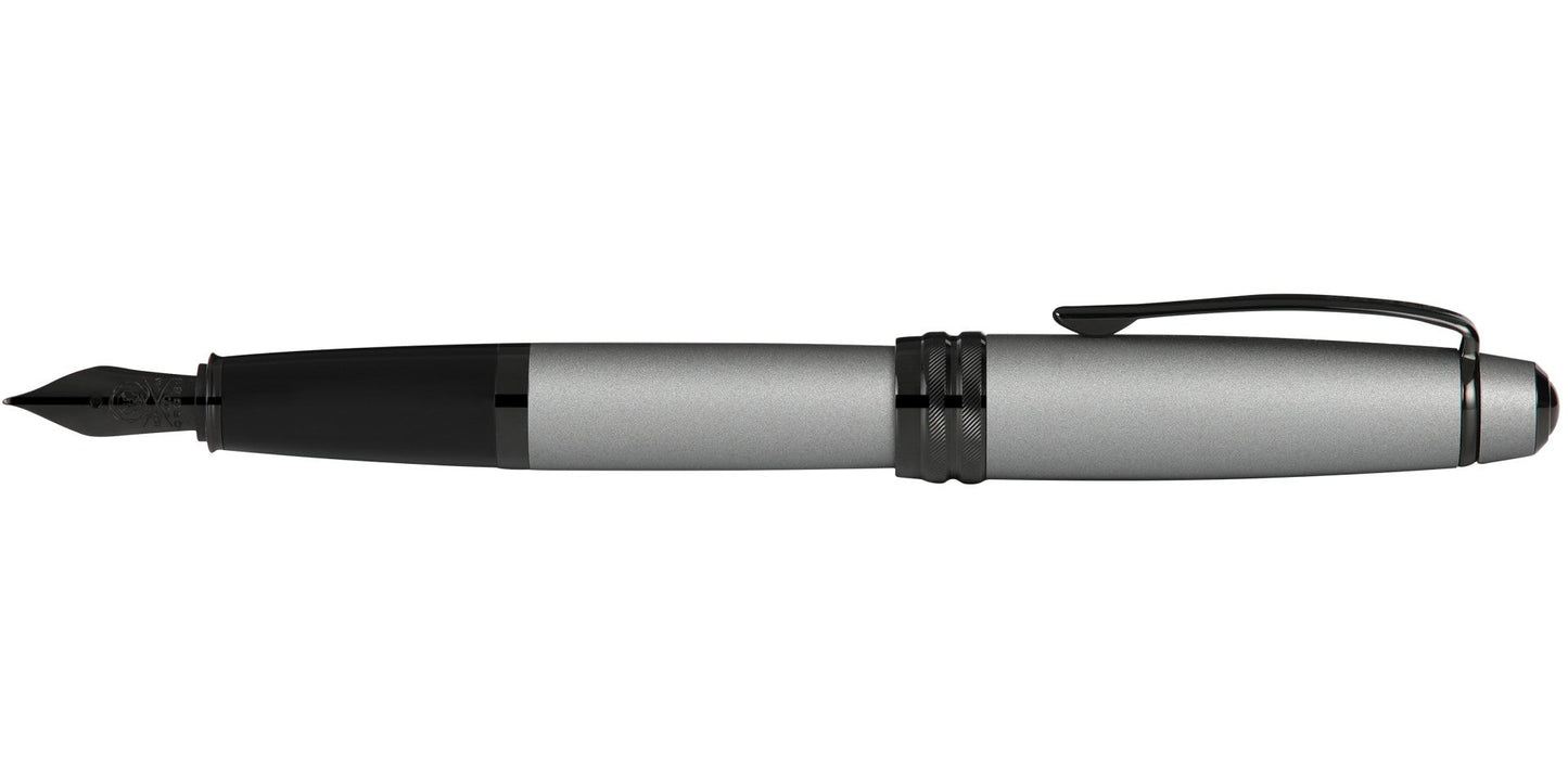 Bailey Matte Gray Lacquer Fountain Pen