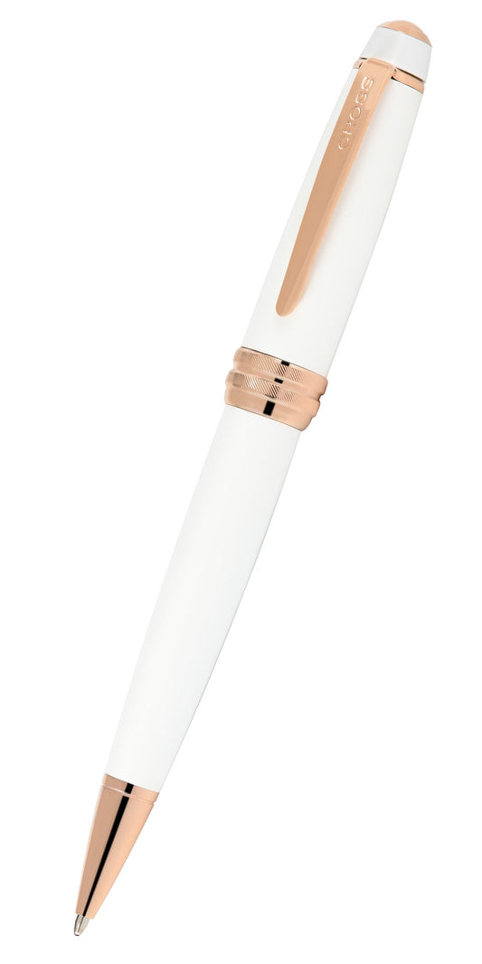 Bailey Pearlescent White Lacquer Ballpoint Pen