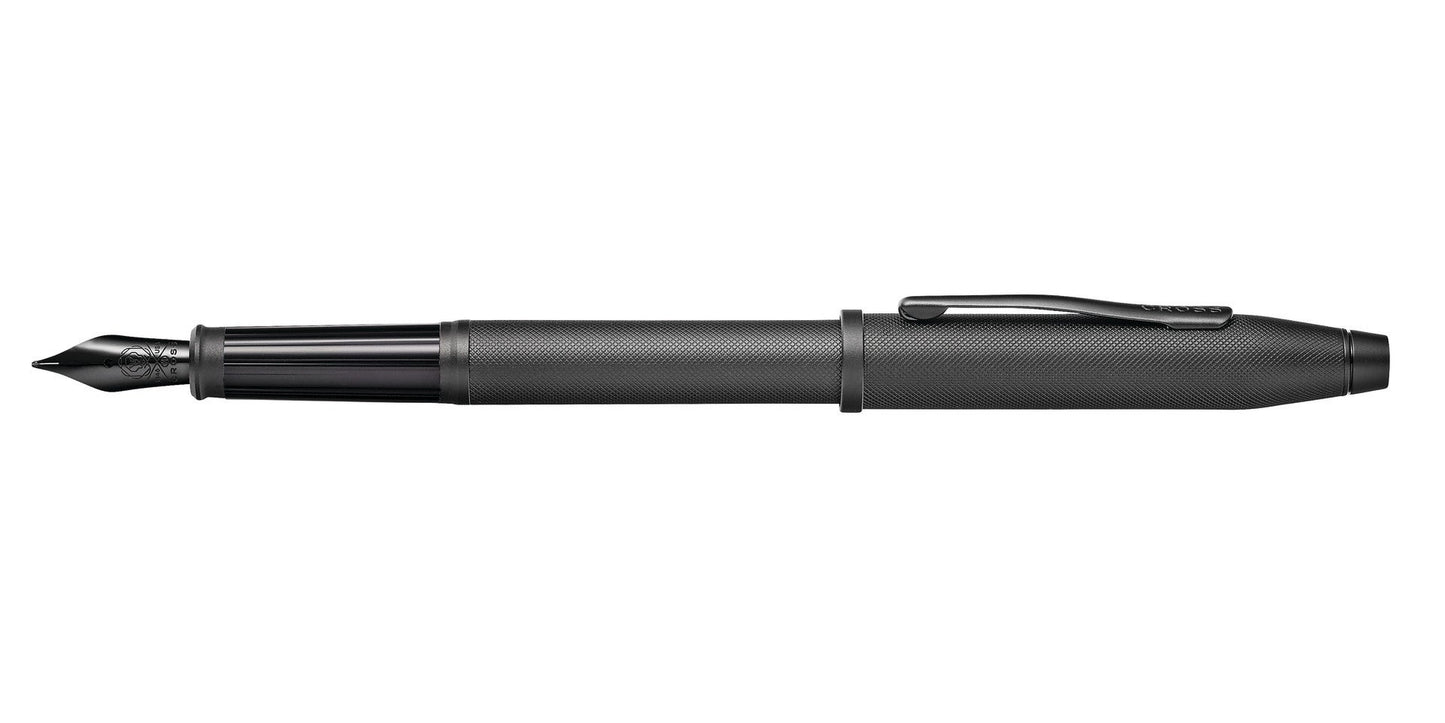 Century II Black Micro-knurl Fountain Pen