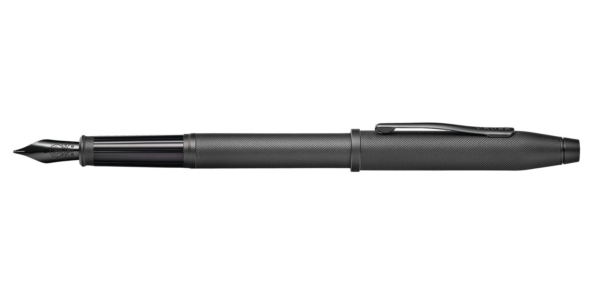 Century II Black Micro-knurl Fountain Pen