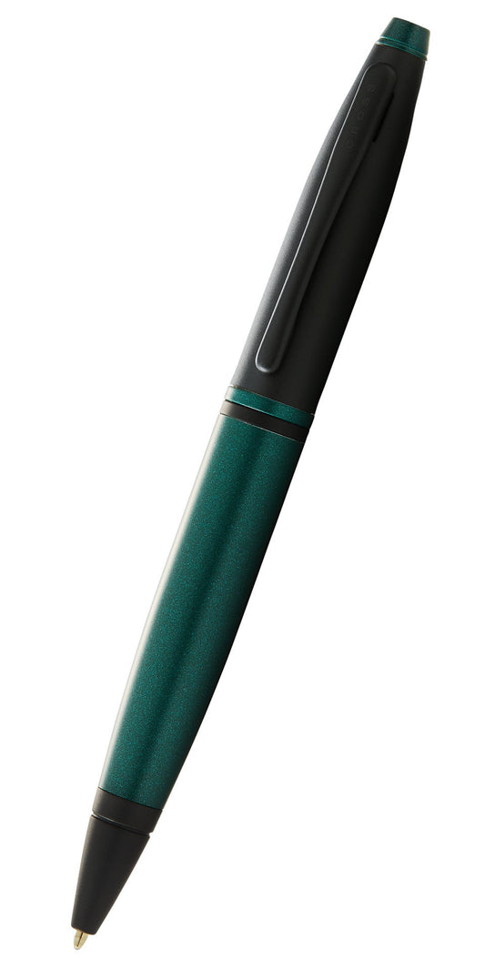 Calais Matte Green and Black Lacquer Ballpoint Pen