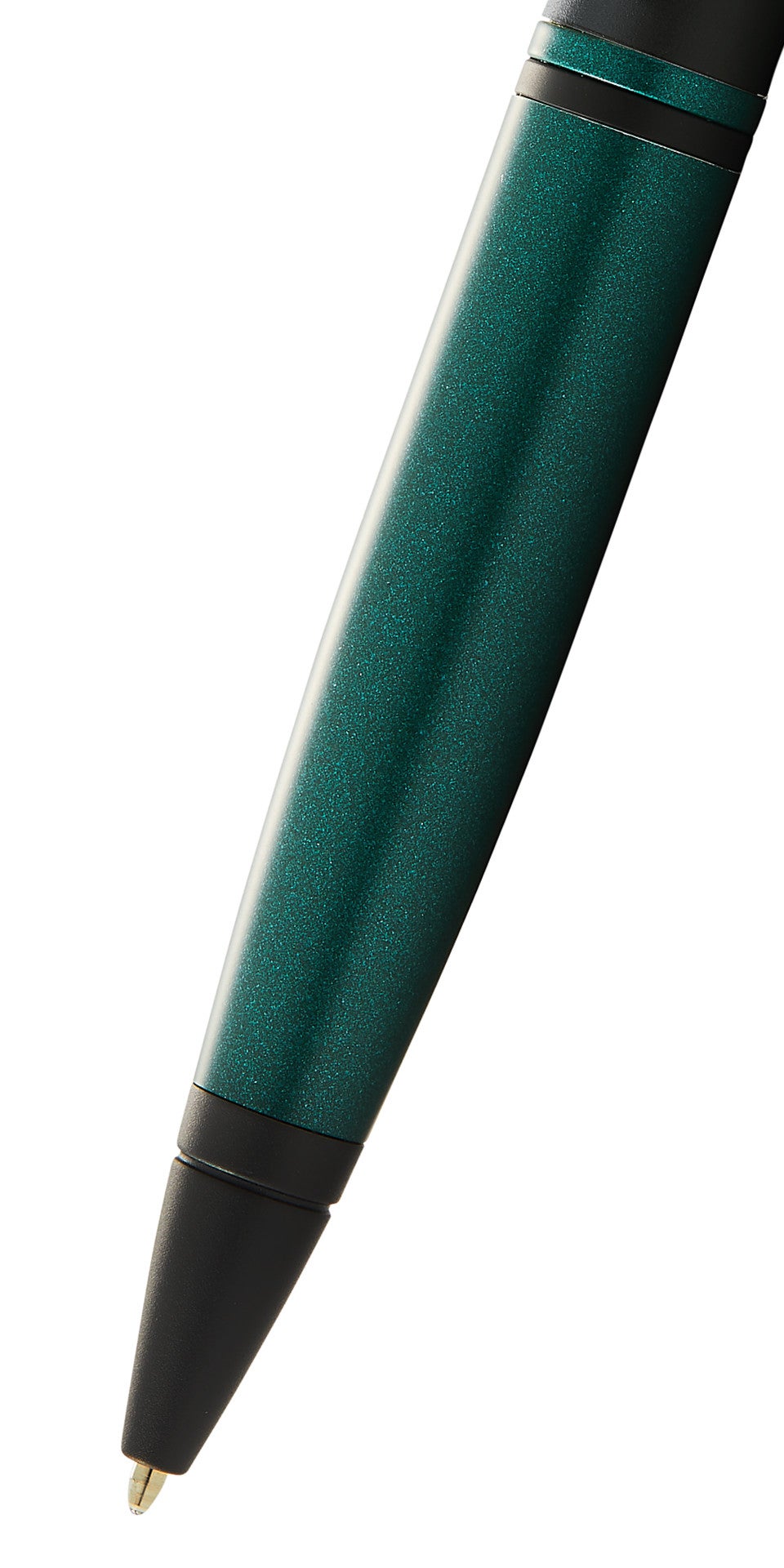 Calais Matte Green and Black Lacquer Ballpoint Pen