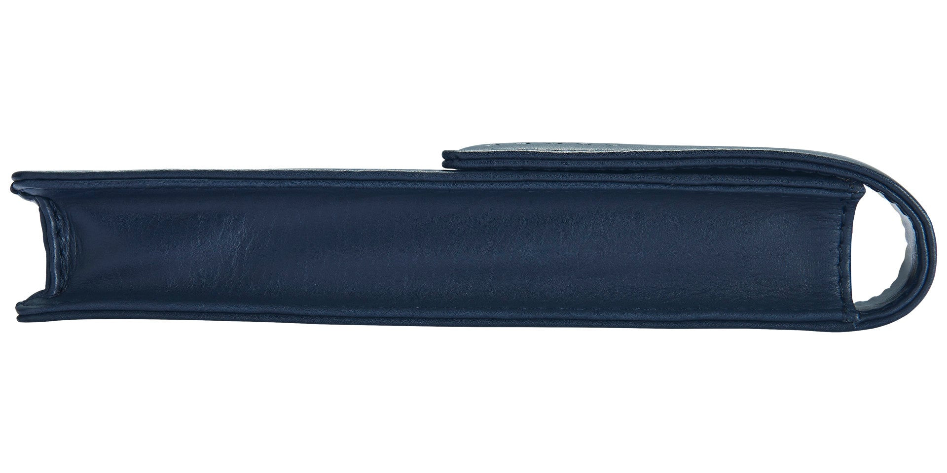 Midnight Blue Leather Single Pen Pouch