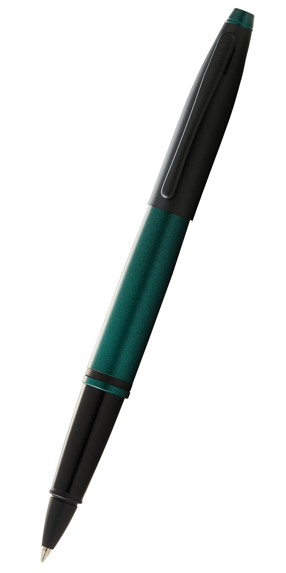 Calais Matte Green and Black Lacquer Rollerball Pen