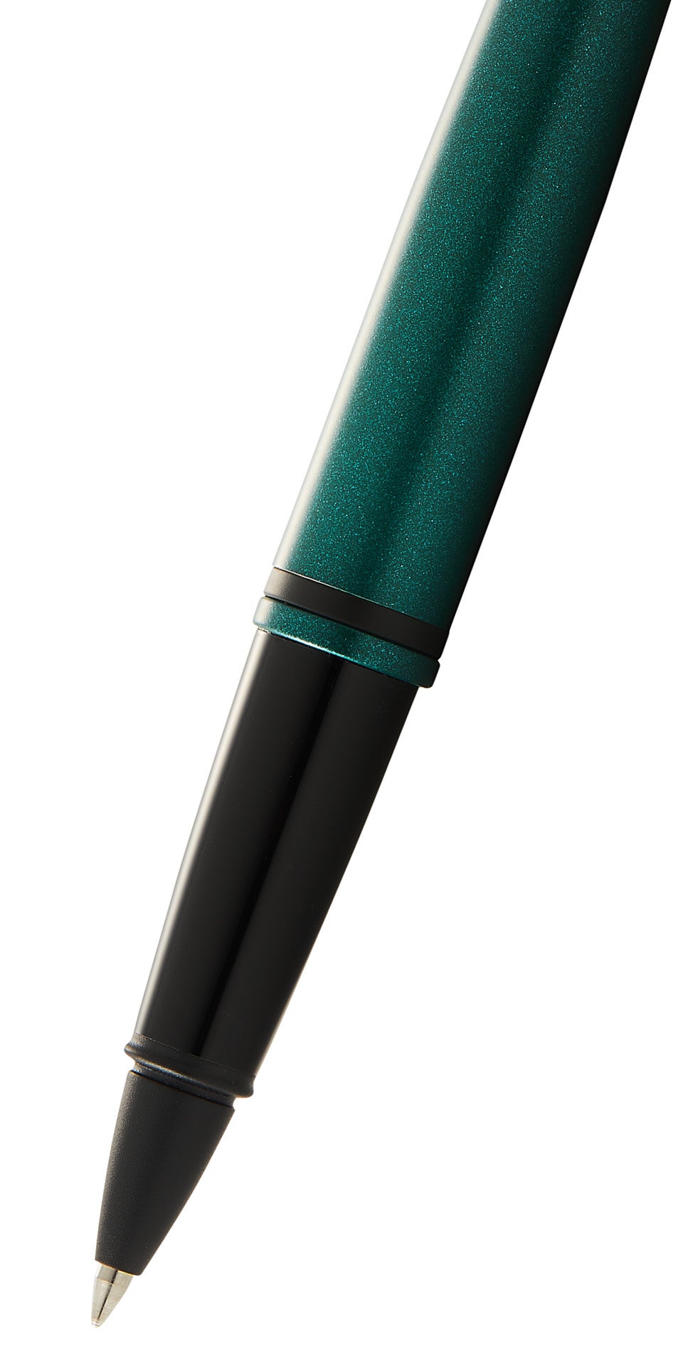 Calais Matte Green and Black Lacquer Rollerball Pen