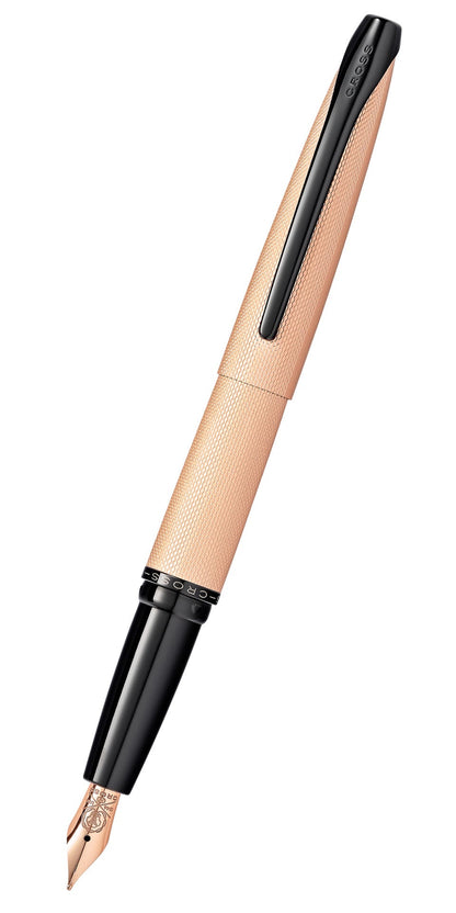 ATX Brushed Rose Gold Fountain Pen