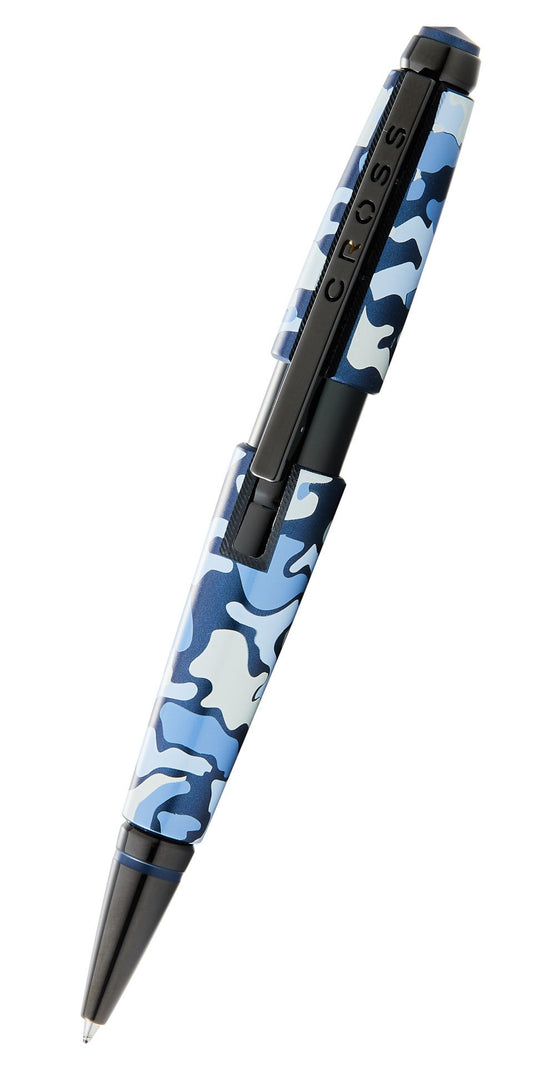 Edge Blue Camo Gel Rollerball Pen