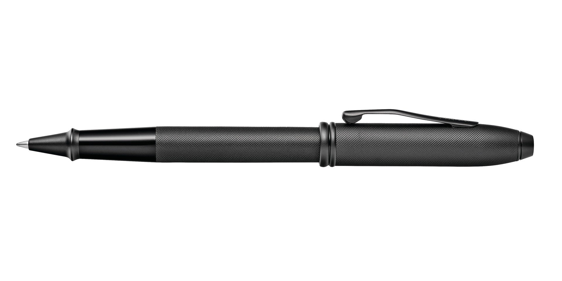 Townsend Black PVD Micro-knurl Rollerball Pen