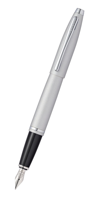 Calais Satin Chrome Fountain Pen