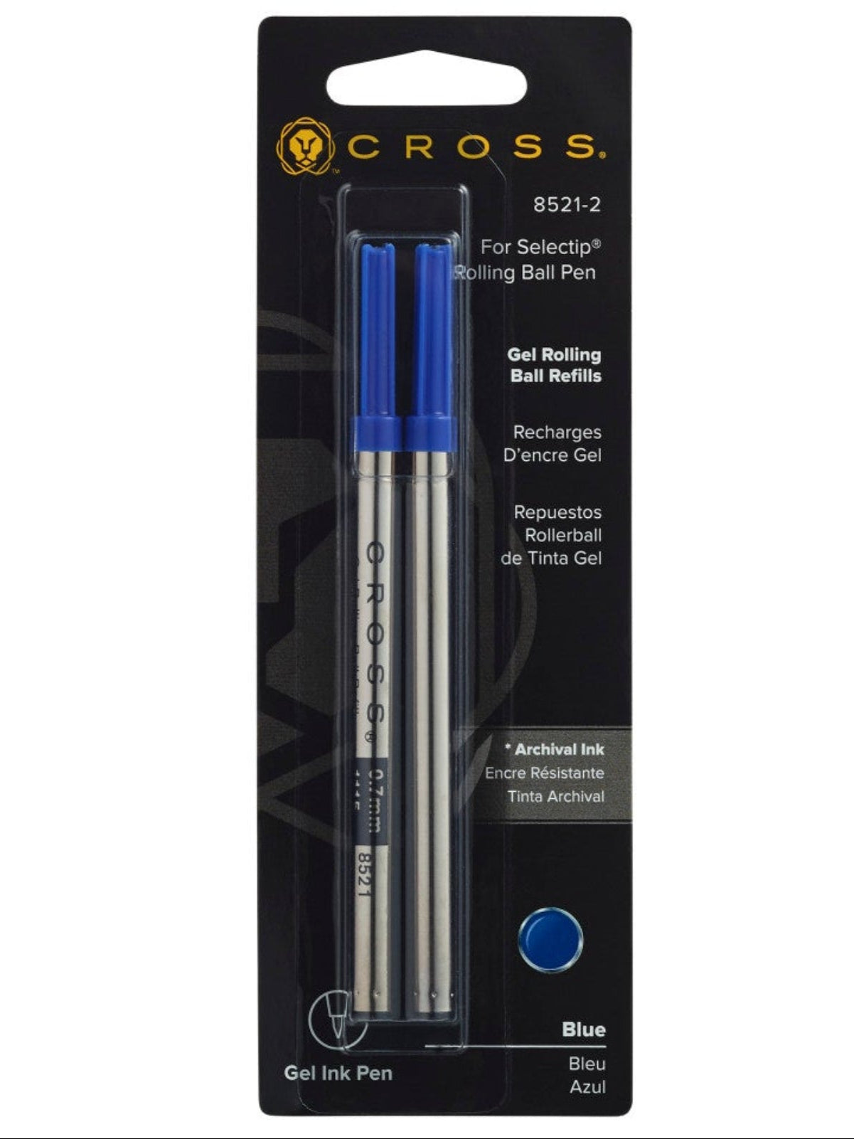 Selectip® Gel Rollerball Pen Refill - Blue - Dual Pack
