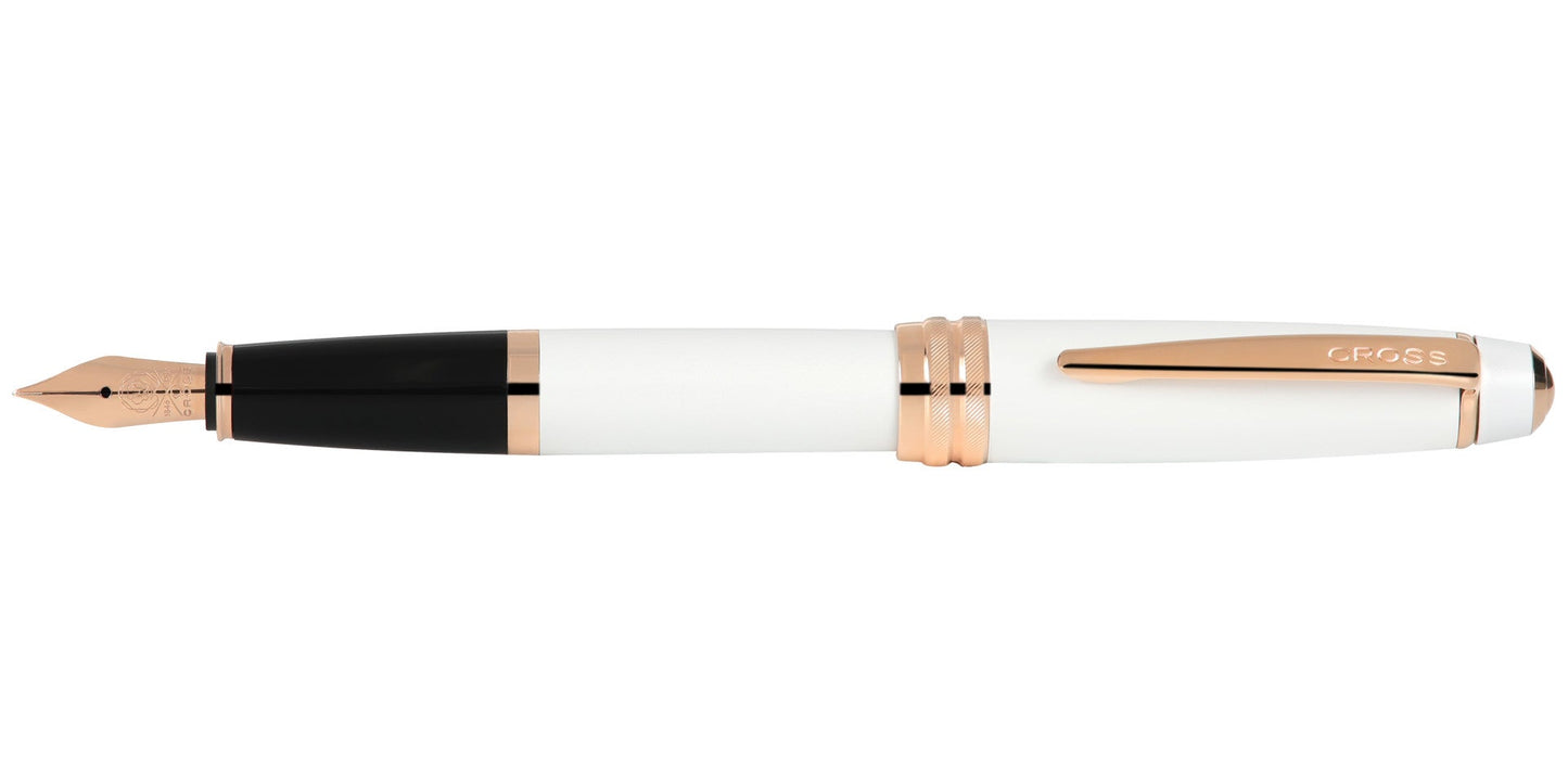 Bailey Pearlescent White Lacquer Fountain Pen