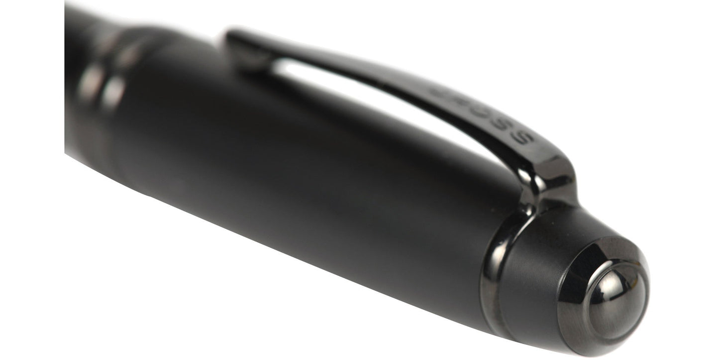 Bailey Matte Black Lacquer Rollerball Pen