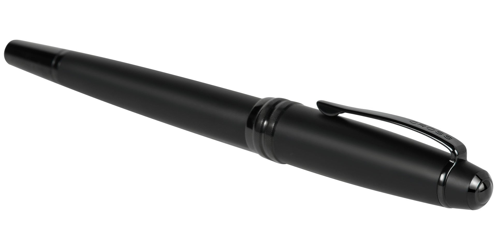 Bailey Matte Black Lacquer Rollerball Pen